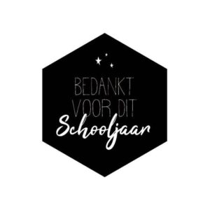 Stickers bedankt voor dit schooljaar (5st)