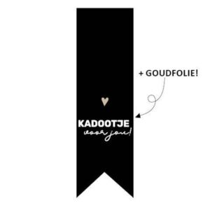 Stickers vaantje kadootje voor jou (10st)