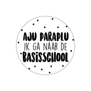 Stickers aju paraplu ik ga naar de basisschool (10st)