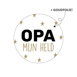 Stickers opa mijn held (2st)