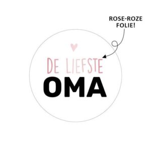 Stickers liefste oma (2st)