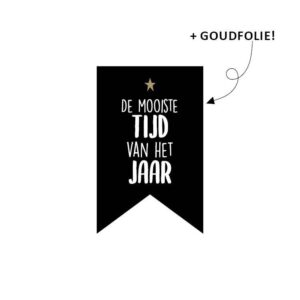 Stickers vaantje mooiste tijd van het jaar (10st)