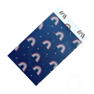 Inpakzakjes over the rainbow winterblauw - M (5st)