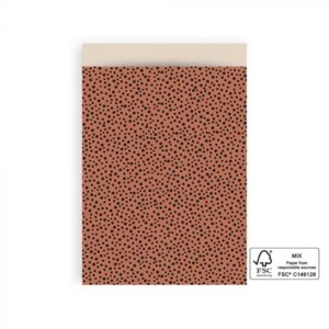 Inpakzakjes terra dots – L (5st)