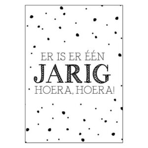 Kaart 'Er is er één jarig, hoera hoera'