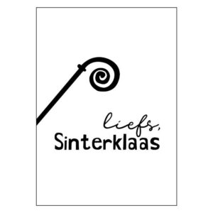 Kaart 'Liefs, Sinterklaas'