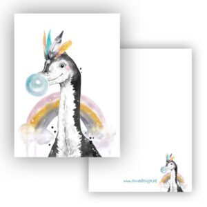 Mini kaartje Dino Brachiosaurus 