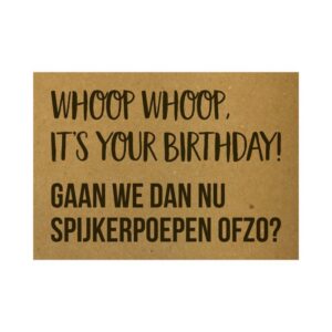 Ansichtkaart verjaardag