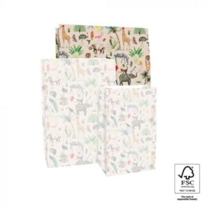 Blokbodemzak jungle - XL (2st)