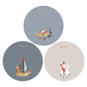 Stickers Sinterklaas vervoer (10st)