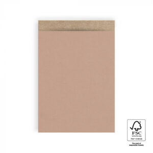 Inpakzakjes craft warm pink - L (5st)