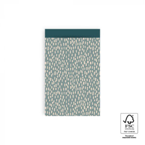 Inpakzakje petrol blue - L (5st)