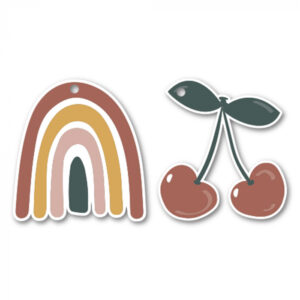 Gift tags duo - Rainbow Cherry