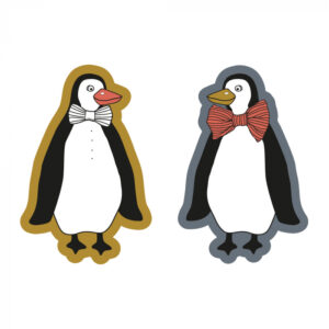 Stickers penguin duo (10st)
