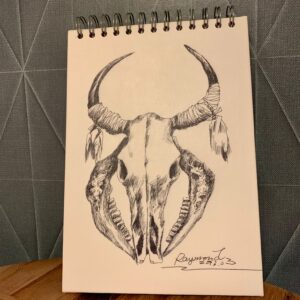 Schetsboek skull