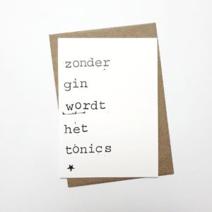 Ansichtkaart "gin tonics"