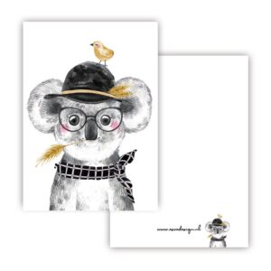 Mini kaart koala jongen