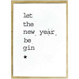 Ansichtkaart "nieuwjaar gin"