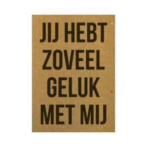 Ansichtkaart "geluk"