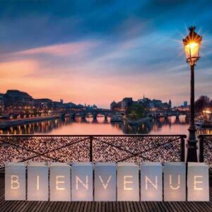 Candlebag set groot 'BIENVENUE'