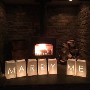 Candlebag set I MARRY ME