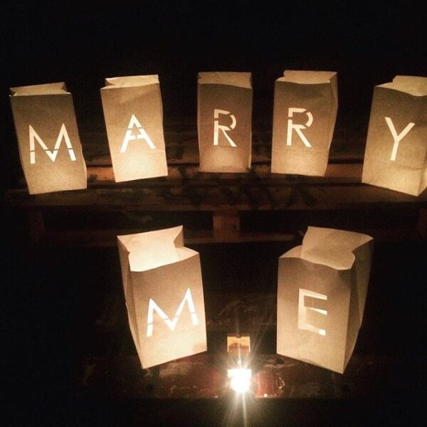Candlebag set I MARRY ME - Afbeelding 4