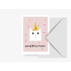 Ansichtkaart 'conCATulations'