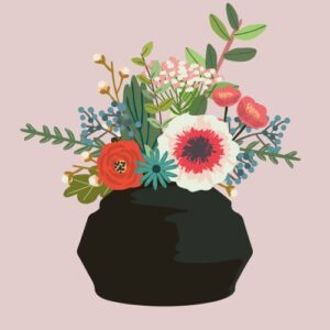 Ansichtkaart I Vaas Sibilla