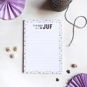 Notitieblok A5 I to-do-lijstje van de juf