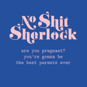 Ansichtkaart I Sherlock pregnant