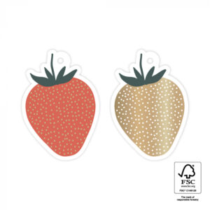 Gift tags duo - strawberry