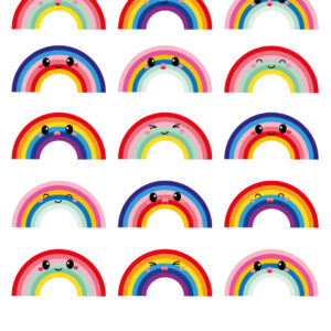 Ansichtkaart I Sending you rainbows