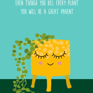 Ansichtkaart I Pregnant plant
