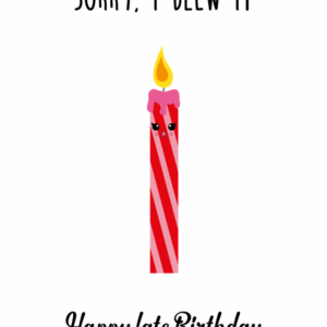 Ansichtkaart I Sorry I blew it