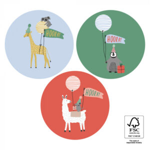 Stickers I party animals (10st)