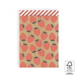 Inpakzakjes strawberry - L (5st)