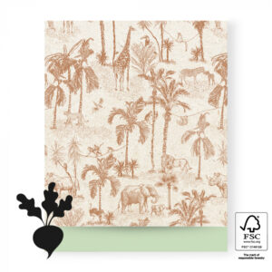 Inpakzakjes vintage jungle - XL (5st)