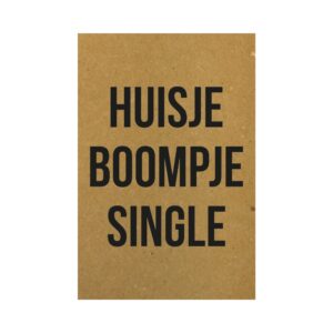 Ansichtkaart I huisje boompje single