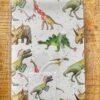 Inpakpapier met cadeaulabel I Dinosaurus Kerst