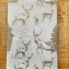 Inpakpapier met cadeaulabel I Hert metallic