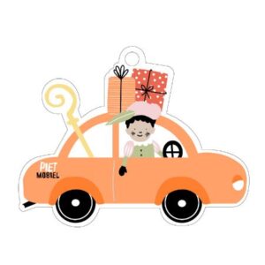 Cadeaulabel I Pietmobiel auto (2st)