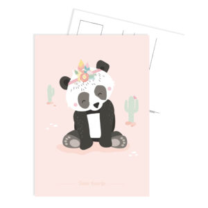 Ansichtkaart I boho panda