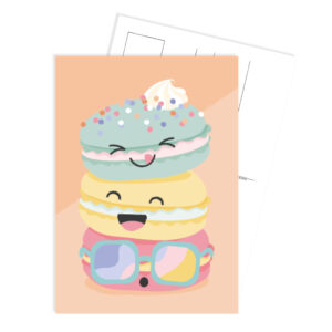 Ansichtkaart I sweet macarons