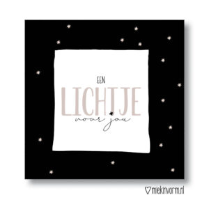 Wenskaart I Lichtje voor jou