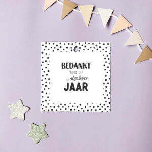 Mini kaart I Bedankt voor het afgelopen jaar