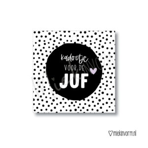 Mini kaart I Kadootje voor de juf