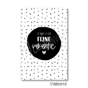 Mini kaart I Ik wens je een fijne vakantie