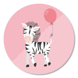Stickers I party animal zebra (5st)