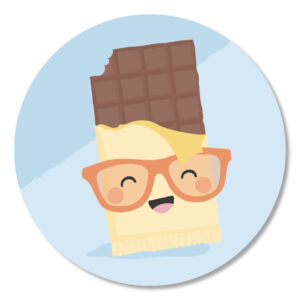 Stickers I sweet chocolade (5st)