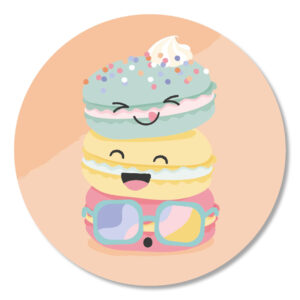 Stickers I sweet macarons (5st)